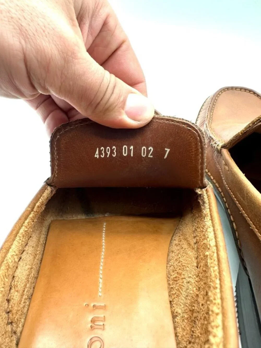 a.testoni Men's Brown Leather Loafers Slip On Shoes US 7 EU‎ 40 Italy
